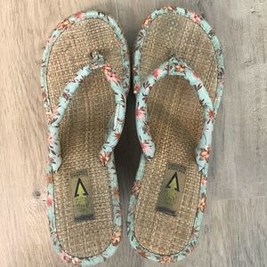 Volatile Summer Floral Wedge